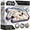 Drevené puzzle Trefl Wood Craft Origin puzzle Star Wars: Millennium Falcon 160 dielikov (20189)
