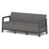 Keter SCANDI LINEA 3 SEATER SOFA - Carbon Grey/Grafit