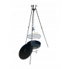 ZÁHRADNÝ GRIL STROJÍK INOX ROŠT 45cm + KRB 50CM (ZÁHRADNÝ GRIL TRIPOD INOX ROŠT + KRB 50cm)
