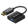 Redukcia AlzaPower DisplayPort (M) na VGA (F) 0.1m lesklá čierna (APW-ADDPVG01B)