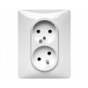 Elektrická zásuvka do steny Legrand biela
