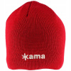 Kama červená pletená čiapka, univerzálna (Kama 100% Merino Wool Gore-Tex Red Cap)