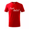 Furt dačo - Tričko detské bavlnené - 134 cm/8 rokov ( Červená )