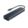 NoName Hyper® EcoSmart™ Gen.2 USB-C 7-in-1 Hub 100W PD Pass-thru HY-HD4003GL