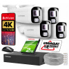 SET NA MONITOROVANIE DOMU 8Mpx IP POE 4 VONKAJŠIE KAMERY AUDIO DISK 2TB
