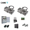 Came FROG-X set pre 2-krídl. bránu do šírky max. 8m, 24V - BRUSHLESS motory (8K01MI-007 - 2 pohony + elektronika + 2 odblokovania + karta prijímača + pár fotobuniek, 2 vysielače + maják + držiak maják