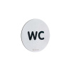 Nalepovací piktogram WC Chróm lesklý (CHL)
