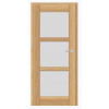 ERKADO SET Rámové dvere FORZÍTIA 4 presklené, fólia Greko Dub +zárubeň+kľučka ERK-FORZITIA4-GrekoDub