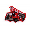 Nažehlovačka traktor, jeřáb, auto, bagr, hasiči Varianta: 1 červená hasiči, Balení: 10 ks