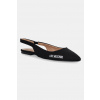 Baleríny Love Moschino čierna farba, s otvorenou pätou, JA11021G1NIM0000 EUR 39