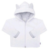 New Baby Luxusný detský zimný kabátik s kapucňou Snowy collection Biela