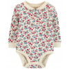 Detské body - Bavlna s dlhým rukávom tela Oshkosh B'gosh Veľkosť 72 pripevnená gombíkmi (Oshkosh detské telo dvojité pletené kvetina)