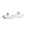 Laufen Pro S dvojumývadlo do nábyt120x46,5cm,bez otvoru pre bat,s prepadom,Biela LCC Activ H814966A001091