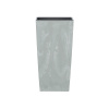 Plastový kvetináč s vložkou Urbi Square Beton Effect Gray 17 x 17 x 32,5 cm PROSPERPLAST