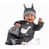 Bábika Llorens MIMO sonrisas pijama gris 74107 42 cm