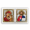 Strieborný diptych – Ježiš a Panna Mária Vzor: 3