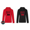 Mikiny BFF red/black