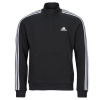 adidas Mikiny Essentials Fleece 3-Stripes 1/4-Zip Sweatshirt Čierna