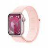 APPLE Watch Series 9 GPS 45mm Pink Aluminium Case with Light Pink Sport Loop mr9j3qc/a