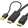Kábel konvertor HDMI na DisplayPort DP 4K 60Hz 1,8m Reagle