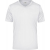 James & Nicholson | JN 736, Pánske tričko s výstrihom do V, biela, 3XL