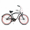 Pánsky mestský bicykel 26 cruiser DRACULA RoyalBi čierny 3 prevodové stupne shimano retro